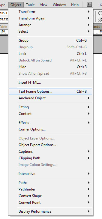 Text frame options in InDesign CS6
